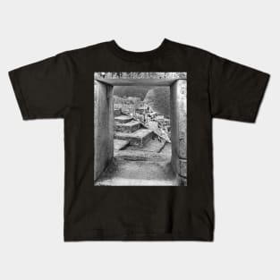 Machu Pichu stairwell Kids T-Shirt